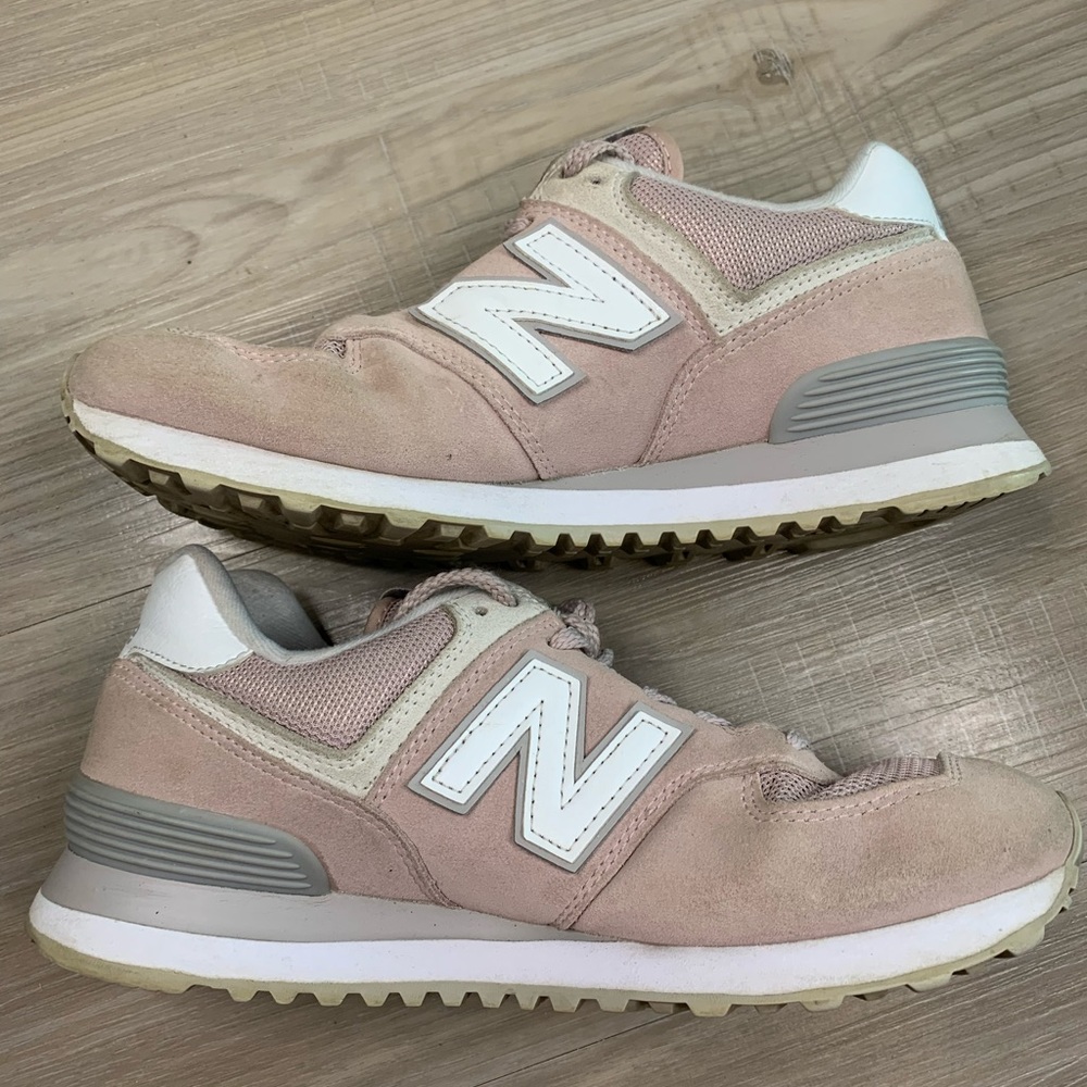 New Balance Womens 574 Soft  Pink Rose Running